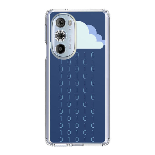 Abstract Binary Minimalist Motorola Edge Plus 2022 Case