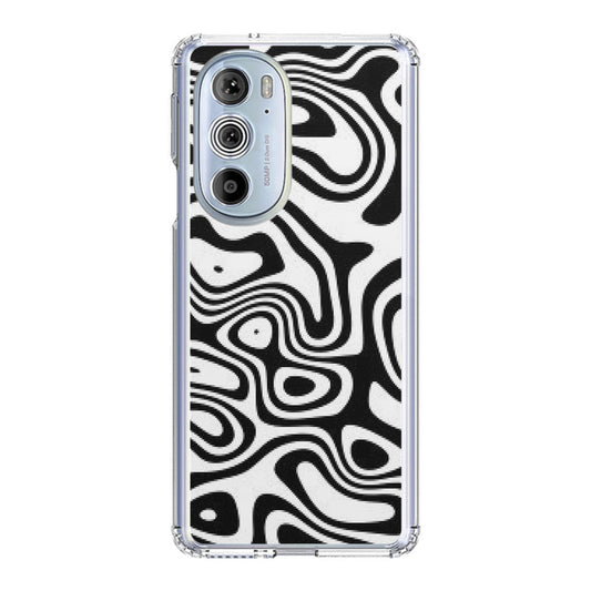 Abstract Black and White Background Motorola Edge Plus 2022 Case