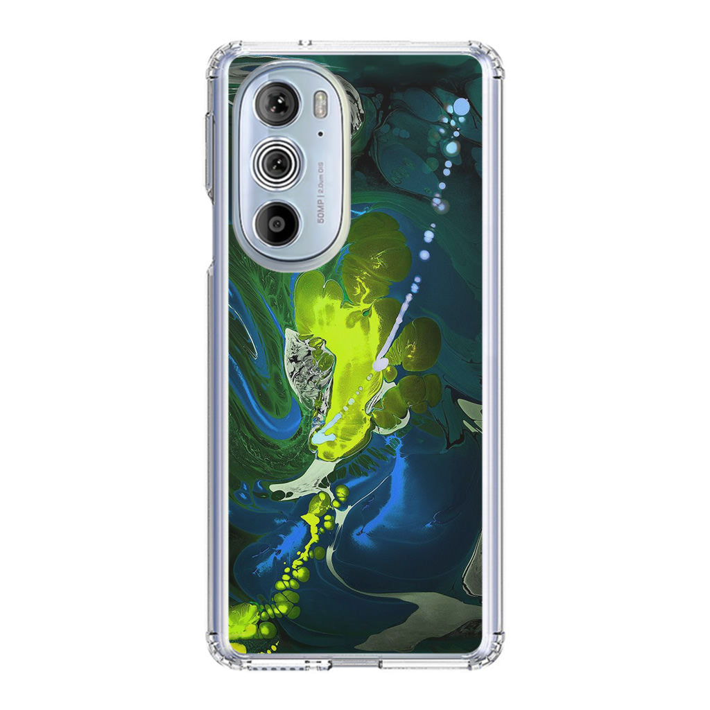 Abstract Green Blue Art Motorola Edge Plus 2022 Case