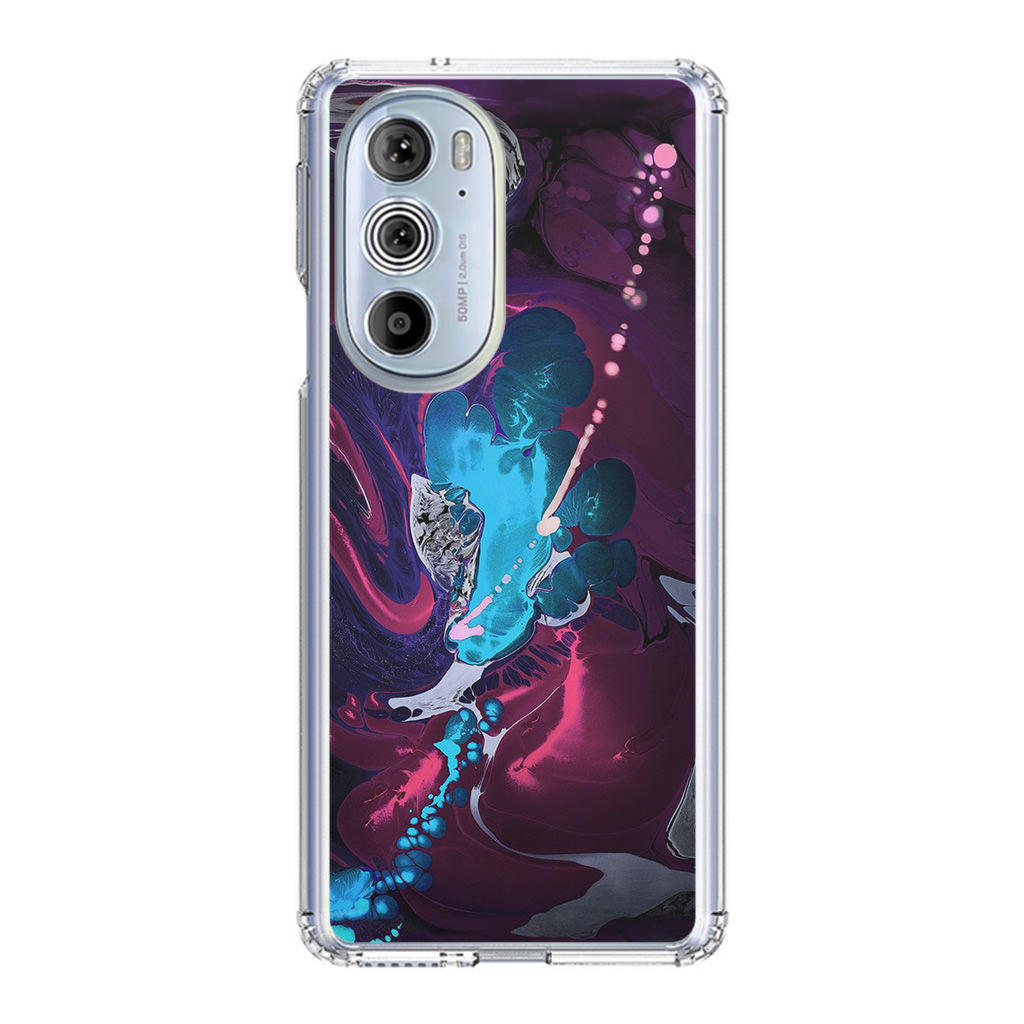 Abstract Purple Blue Art Motorola Edge Plus 2022 Case