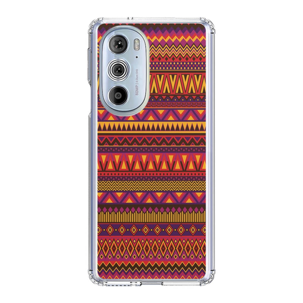 African Aztec Pattern Motorola Edge Plus 2022 Case