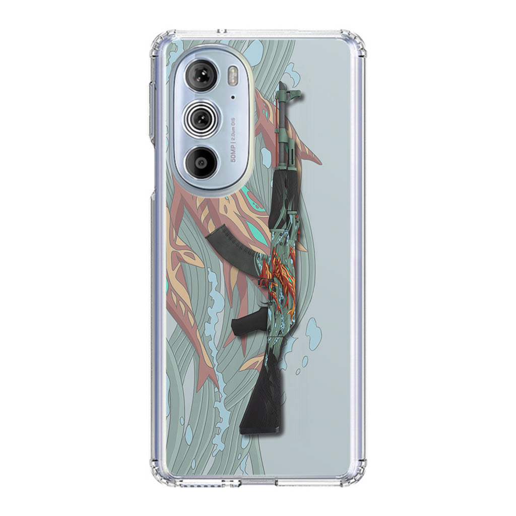 AK-47 Aquamarine Revenge Motorola Edge Plus 2022 Case