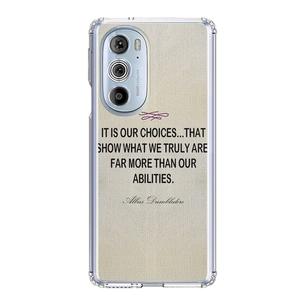 Albus Dumbledore Quote Motorola Edge Plus 2022 Case