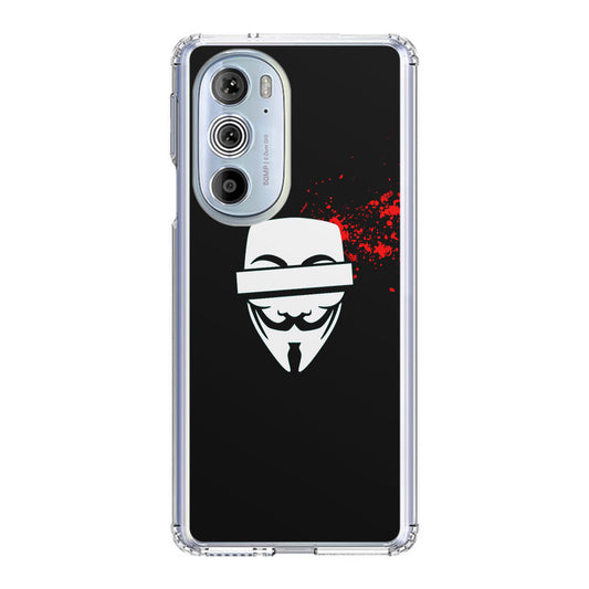 Anonymous Blood Splashes Motorola Edge Plus 2022 Case