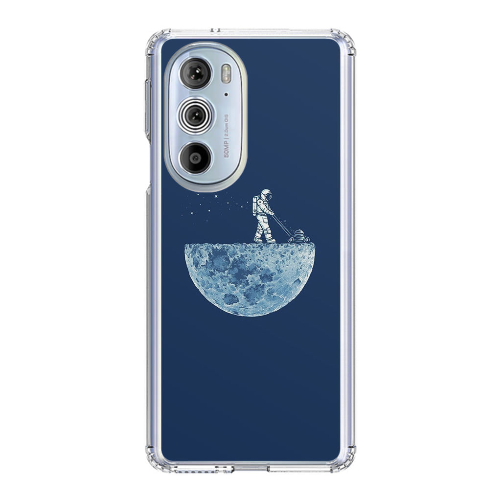 Astronaut Mowing The Moon Motorola Edge Plus 2022 Case