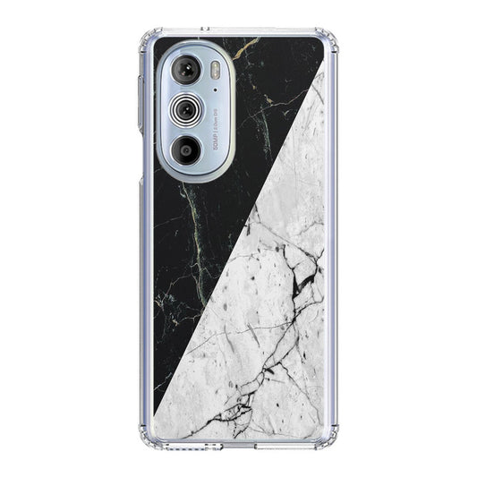 B&W Marble Motorola Edge Plus 2022 Case