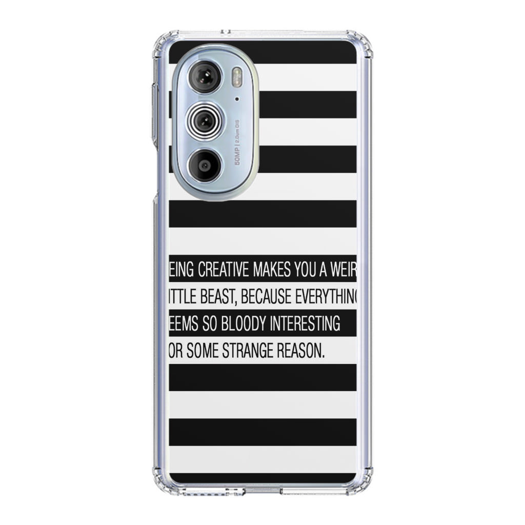 Being Creative Weird Motorola Edge Plus 2022 Case