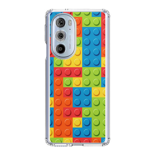 Blocks Rainbow Pattern Motorola Edge Plus 2022 Case