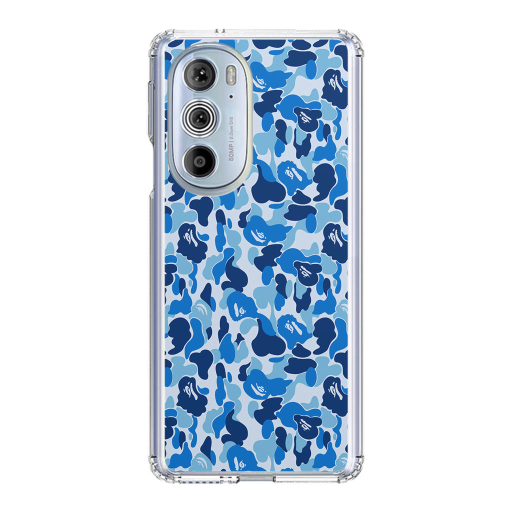 Blue Camo Motorola Edge Plus 2022 Case