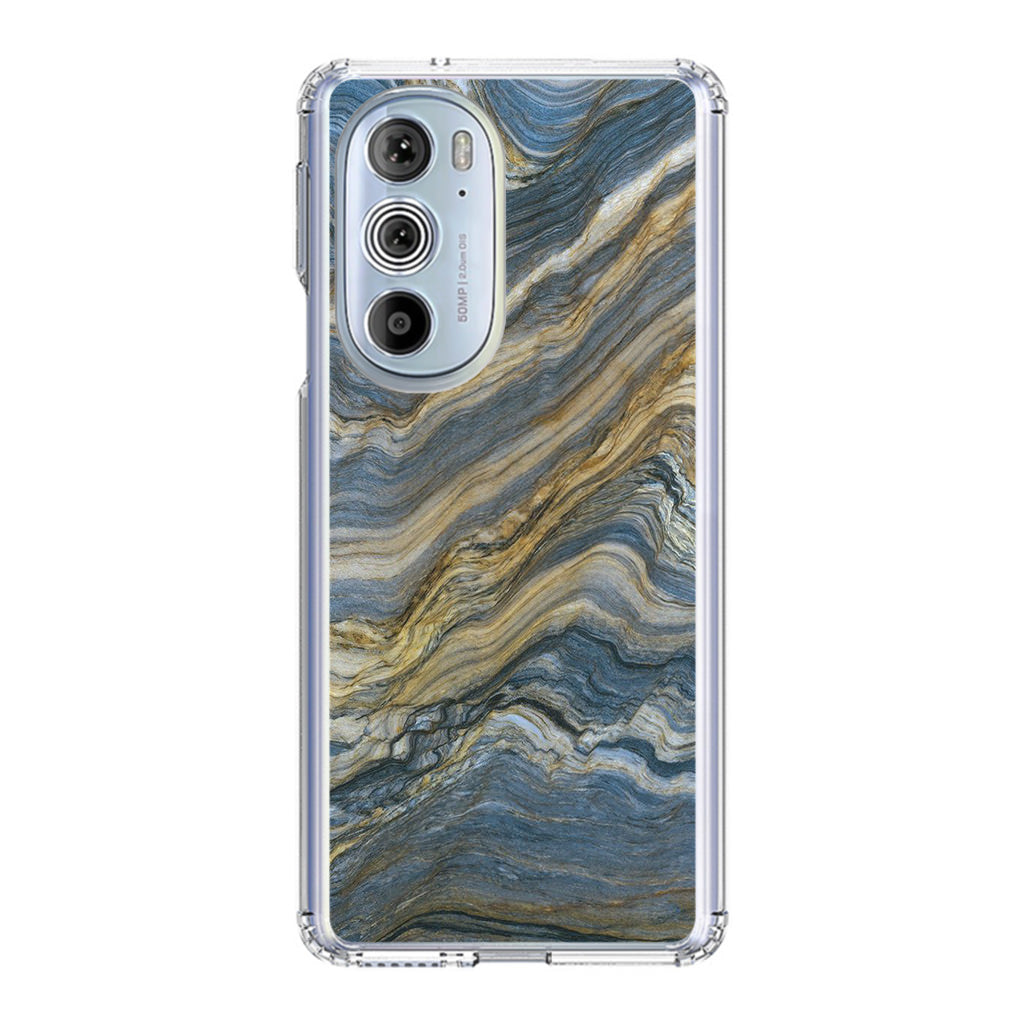 Blue Wave Marble Motorola Edge Plus 2022 Case