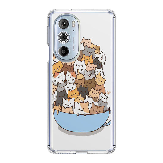 Cats on A Bowl Motorola Edge Plus 2022 Case