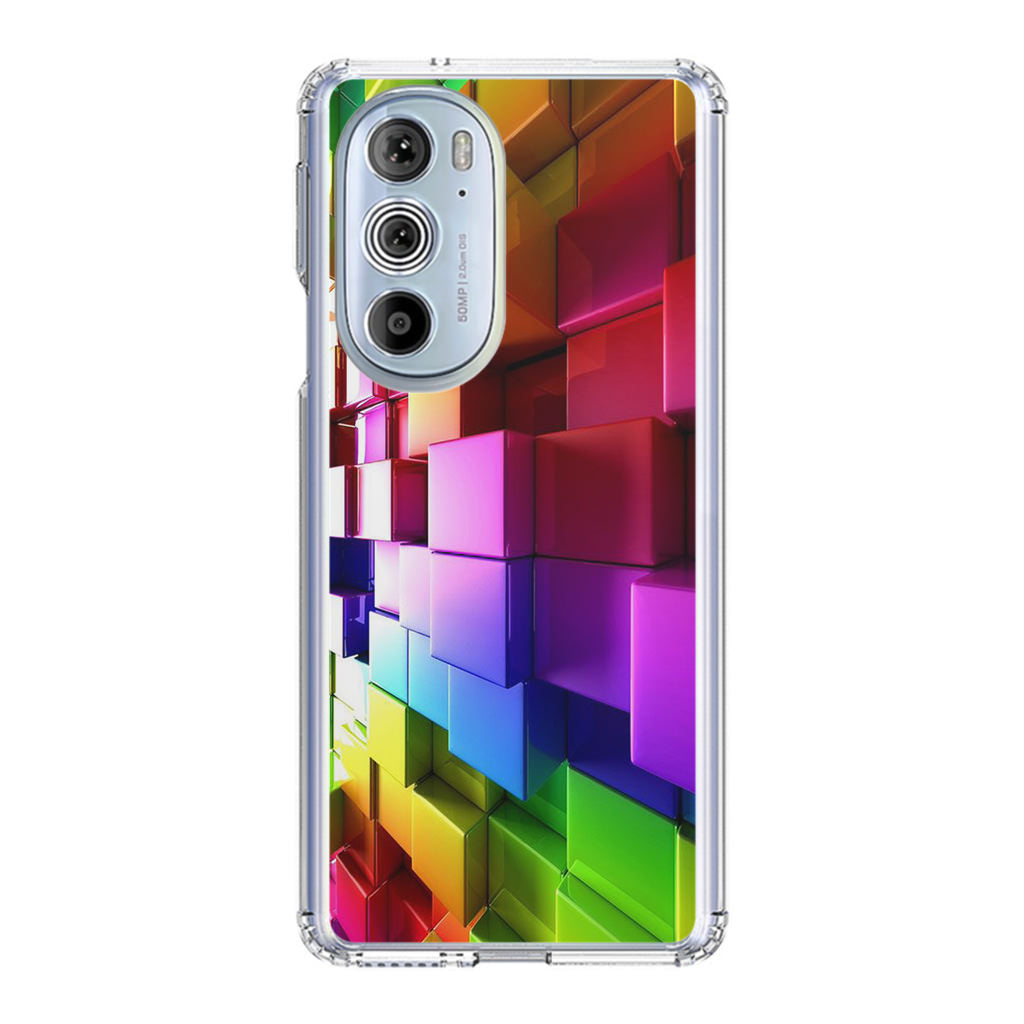 Colorful Cubes Motorola Edge Plus 2022 Case