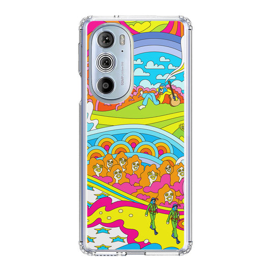 Colorful Doodle Motorola Edge Plus 2022 Case