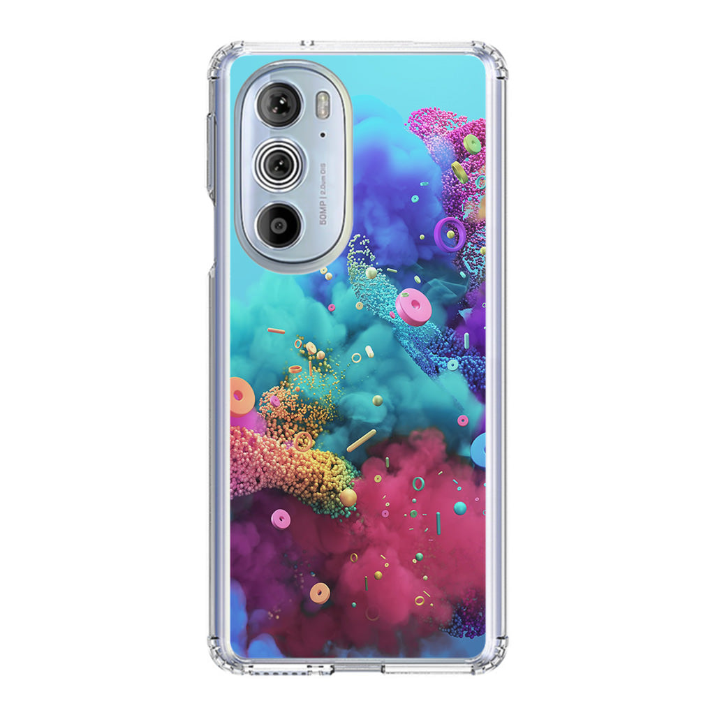 Colorful Smoke Boom Motorola Edge Plus 2022 Case