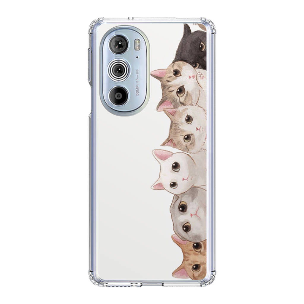 Cute Cats Vertical Motorola Edge Plus 2022 Case