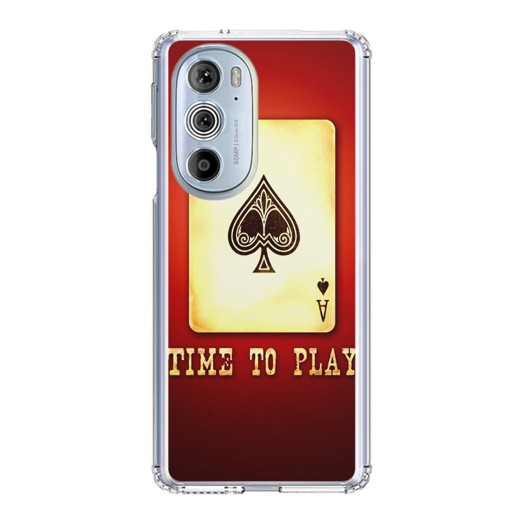 Game Card Time To Play Motorola Edge Plus 2022 Case