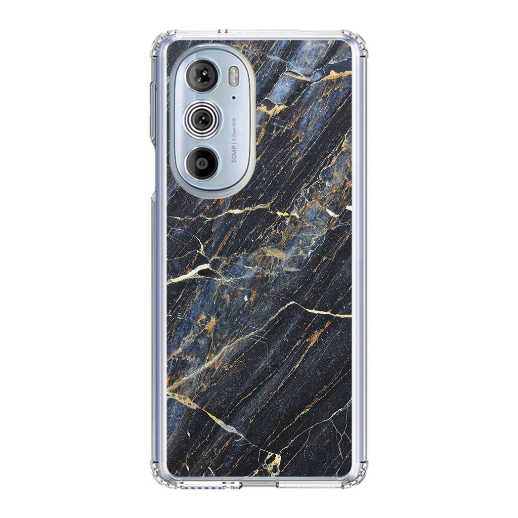 Golden Black Marble Motorola Edge Plus 2022 Case