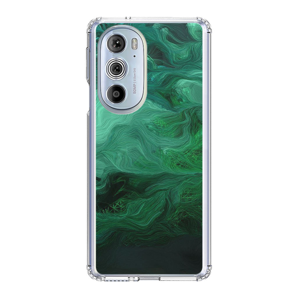 Green Abstract Art Motorola Edge Plus 2022 Case