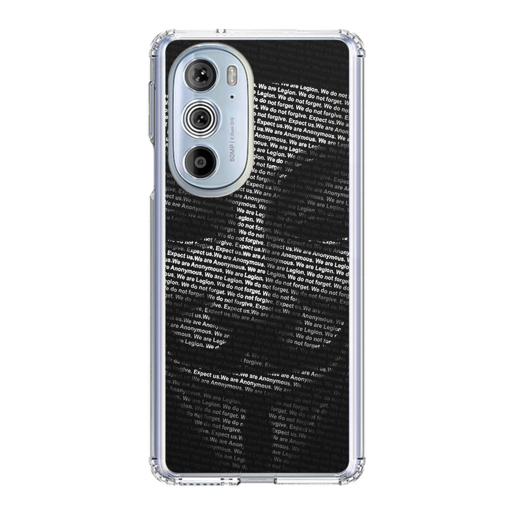 Guy Fawkes Mask Anonymous Motorola Edge Plus 2022 Case