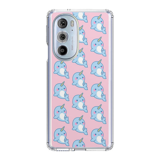 Horned Whales Pattern Motorola Edge Plus 2022 Case