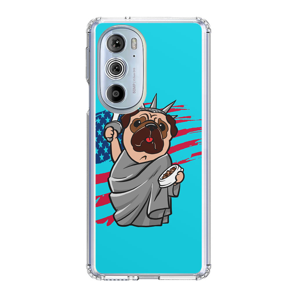 Independence Day Pug Motorola Edge Plus 2022 Case