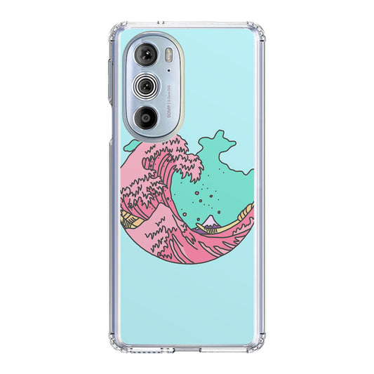 Japanese Pastel Wave Motorola Edge Plus 2022 Case