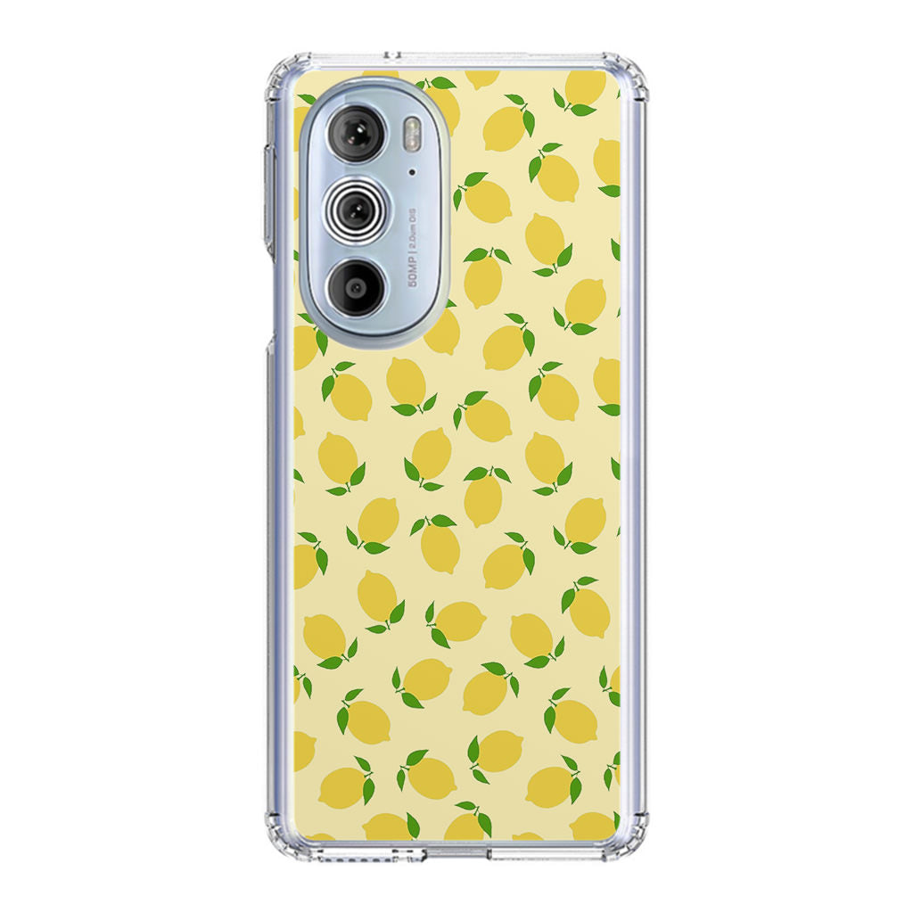 Lemons Fruit Pattern Motorola Edge Plus 2022 Case