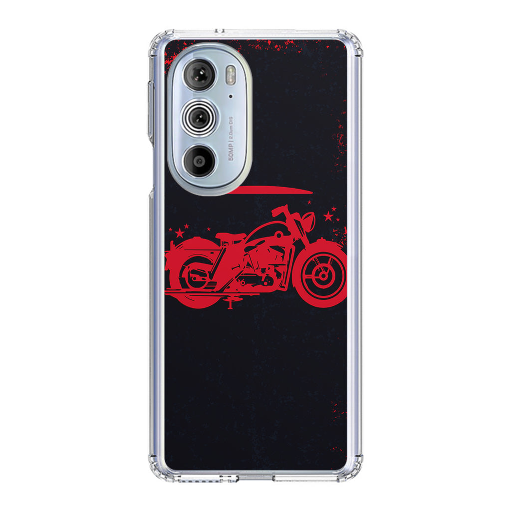 Motorcycle Red Art Motorola Edge Plus 2022 Case