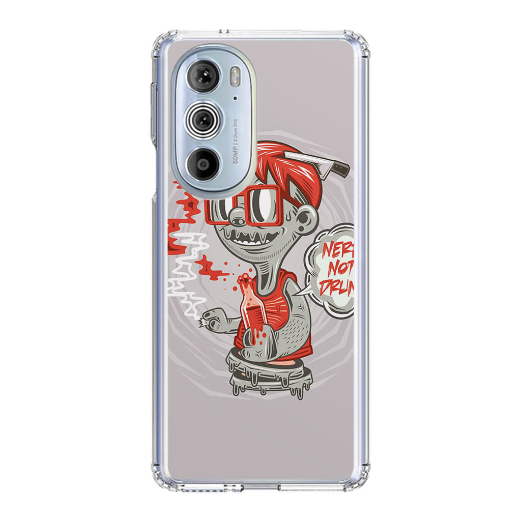 Nerd Not Drunk Zombie Motorola Edge Plus 2022 Case