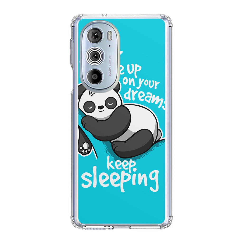 Panda Keep Sleeping Motorola Edge Plus 2022 Case