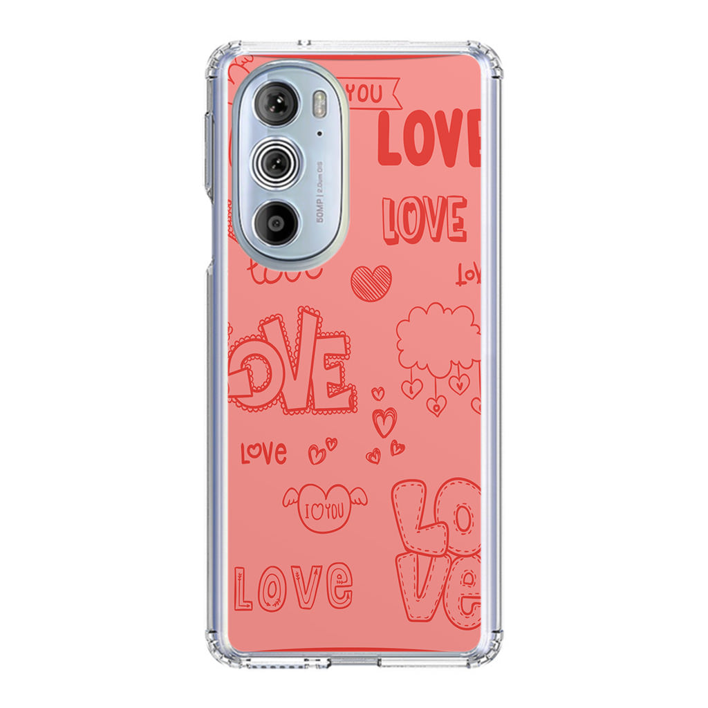 Pink Lover Motorola Edge Plus 2022 Case