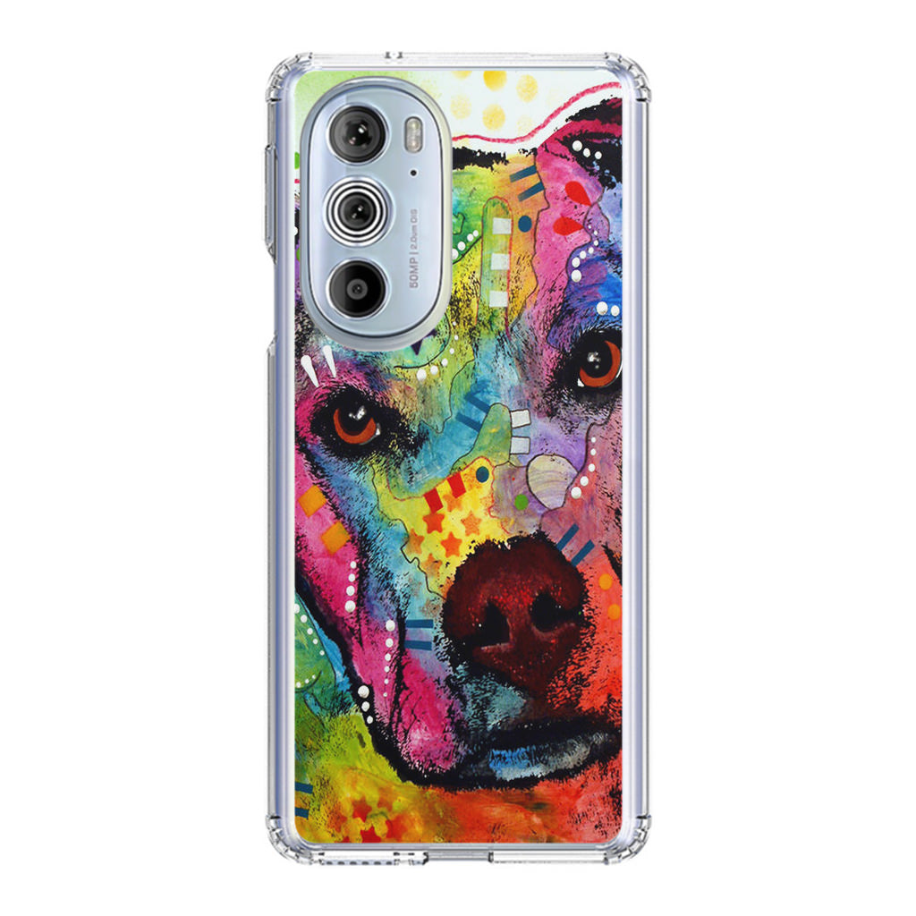 Pitbull Love Painting Motorola Edge Plus 2022 Case