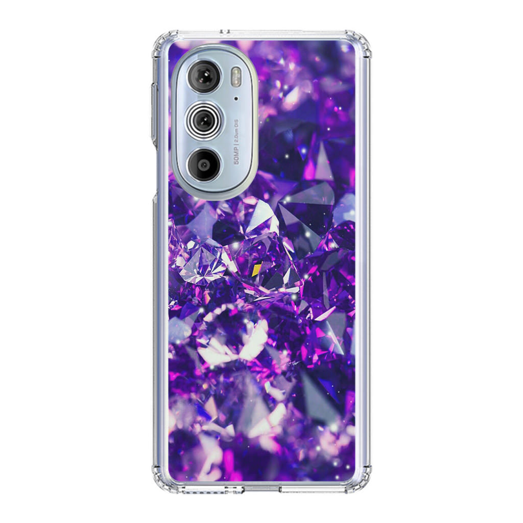 Purple Crystal Motorola Edge Plus 2022 Case