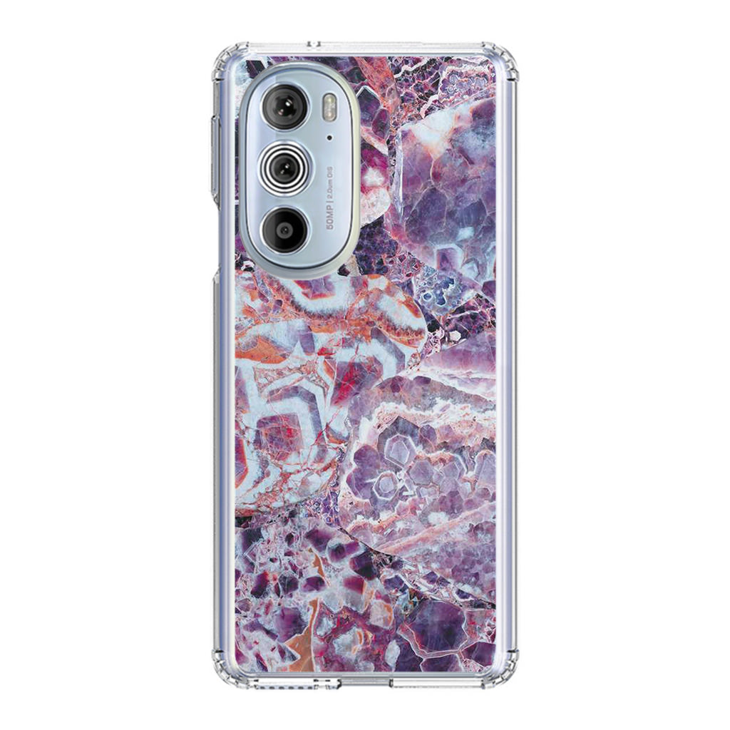 Purple Marble Motorola Edge Plus 2022 Case