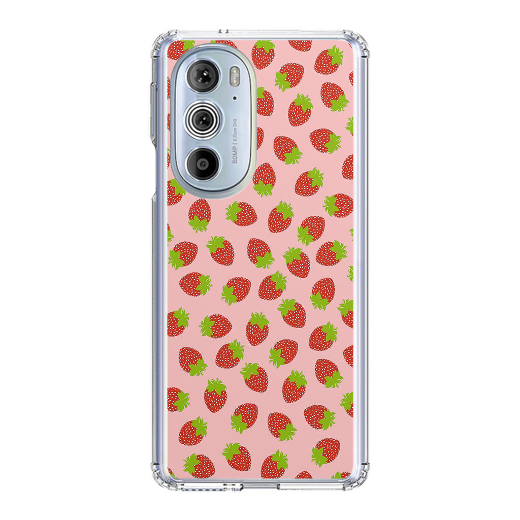 Strawberries Pattern Motorola Edge Plus 2022 Case