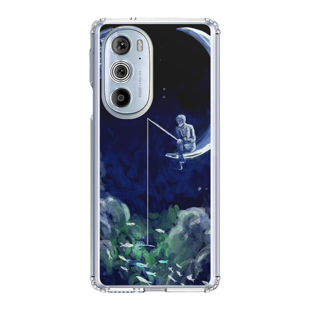 Tardis Walking To The Moon Motorola Edge Plus 2022 Case