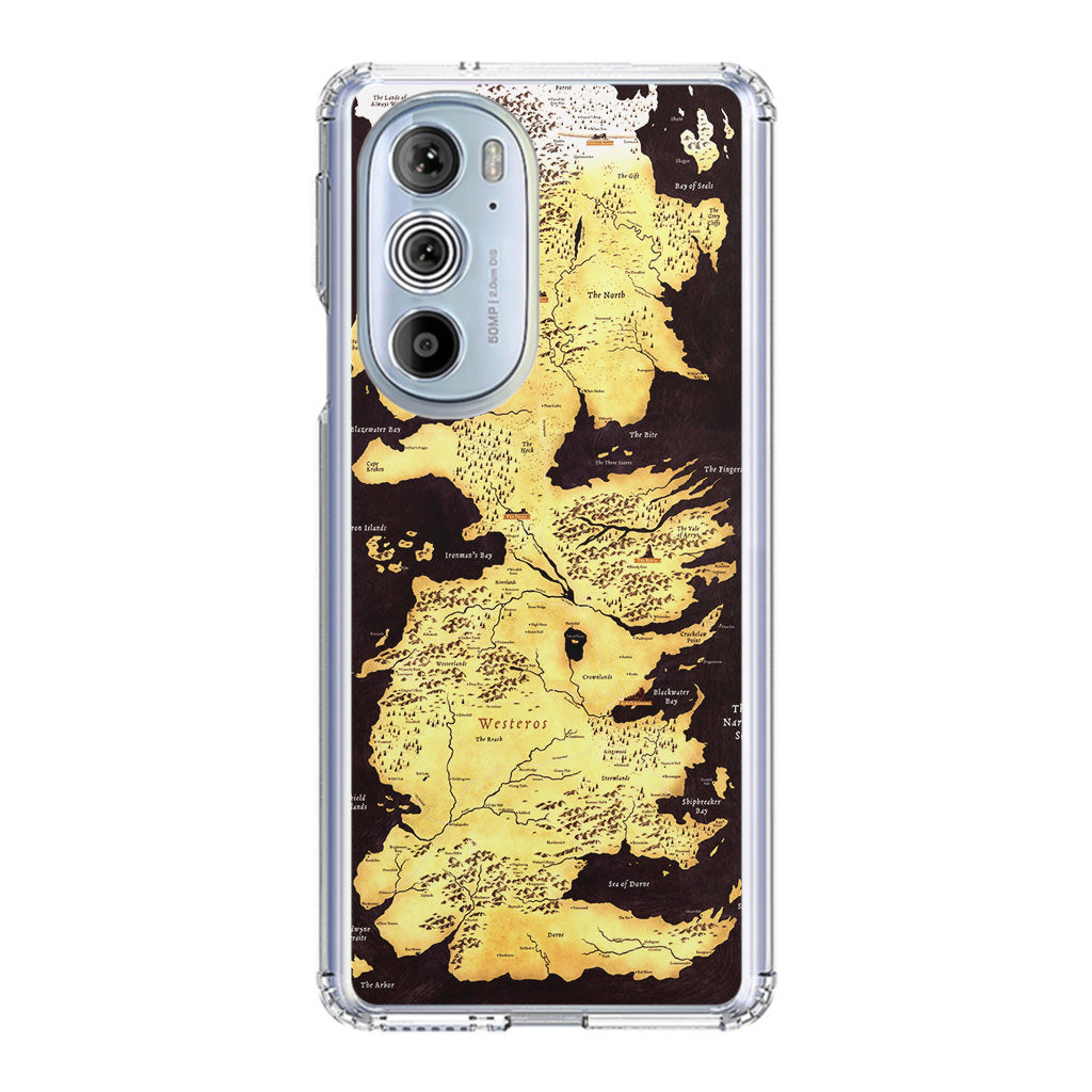 Westeros Map Motorola Edge Plus 2022 Case