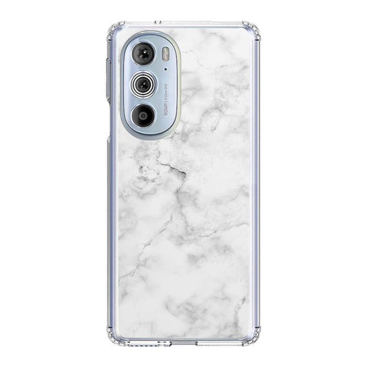 White Marble Motorola Edge Plus 2022 Case