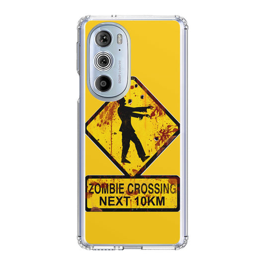 Zombie Crossing Sign Motorola Edge Plus 2022 Case