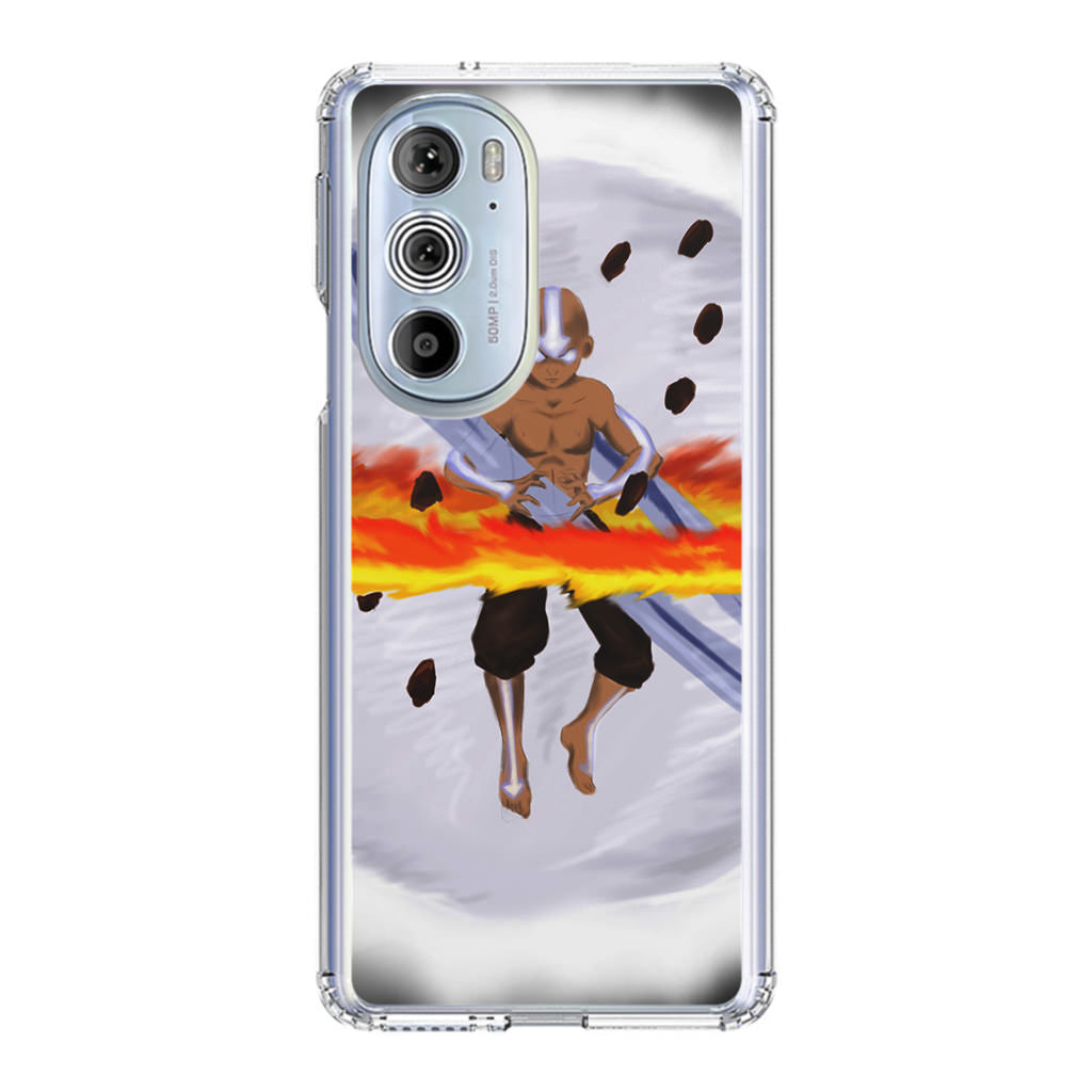 Avatar Aang Controls Four Elements Motorola Edge Plus 2022 Case