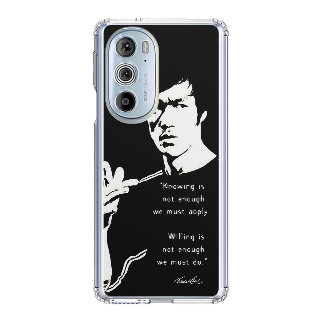 Bruce Lee Quotes Motorola Edge Plus 2022 Case