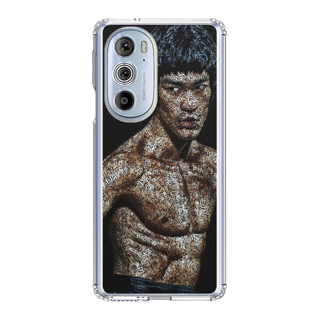 Bruce Lee Typograph Motorola Edge Plus 2022 Case