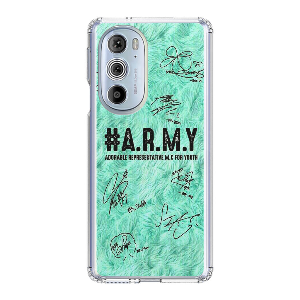 BTS Army Signature Motorola Edge Plus 2022 Case