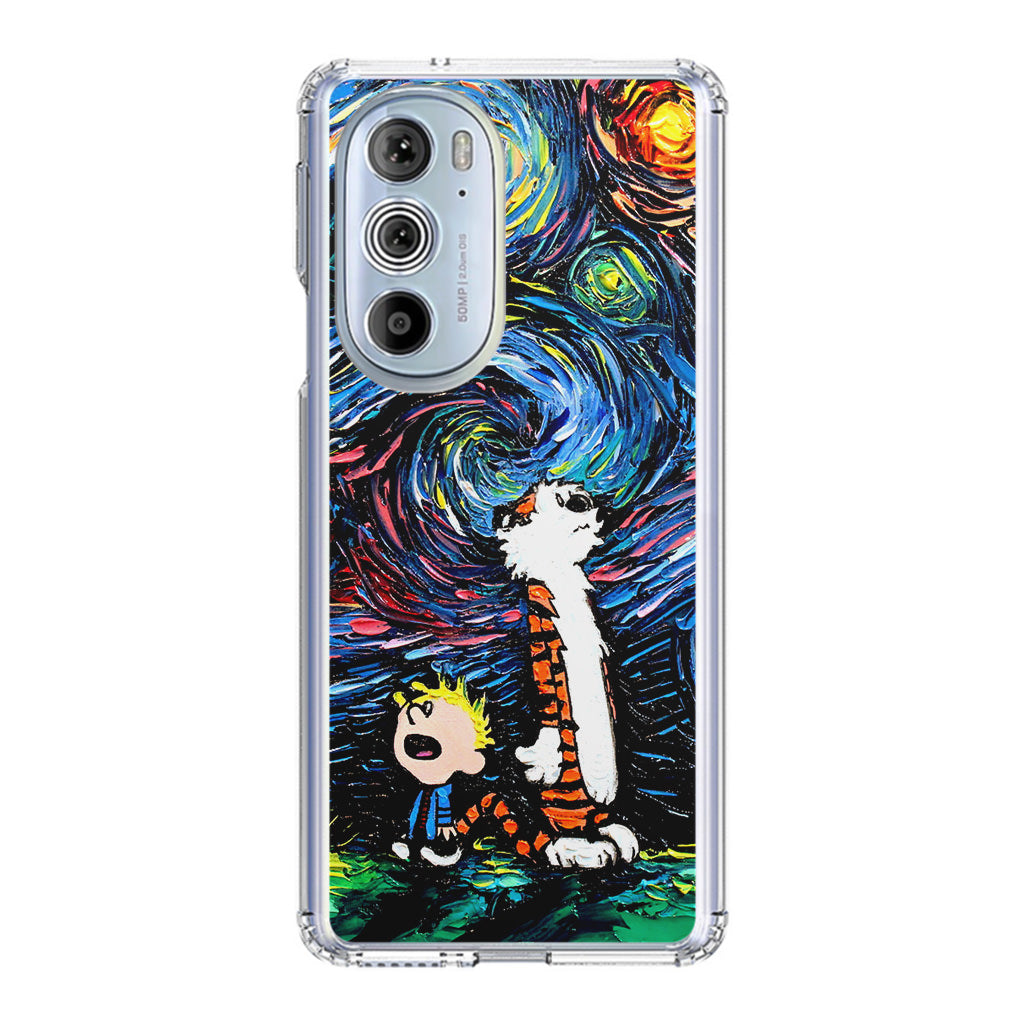 Calvin Art At Starry Night Motorola Edge Plus 2022 Case