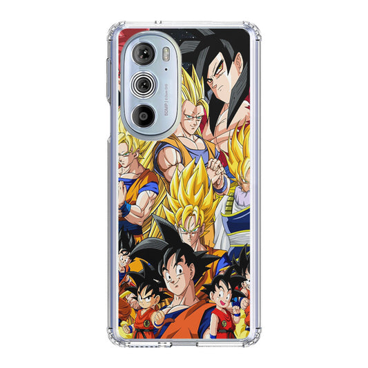 Dragon Ball Z Son Goku Transformation Motorola Edge Plus 2022 Case