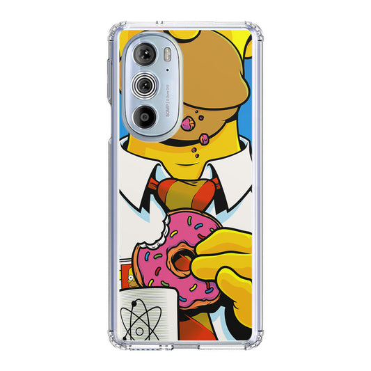 Homer Eats Donut Motorola Edge Plus 2022 Case