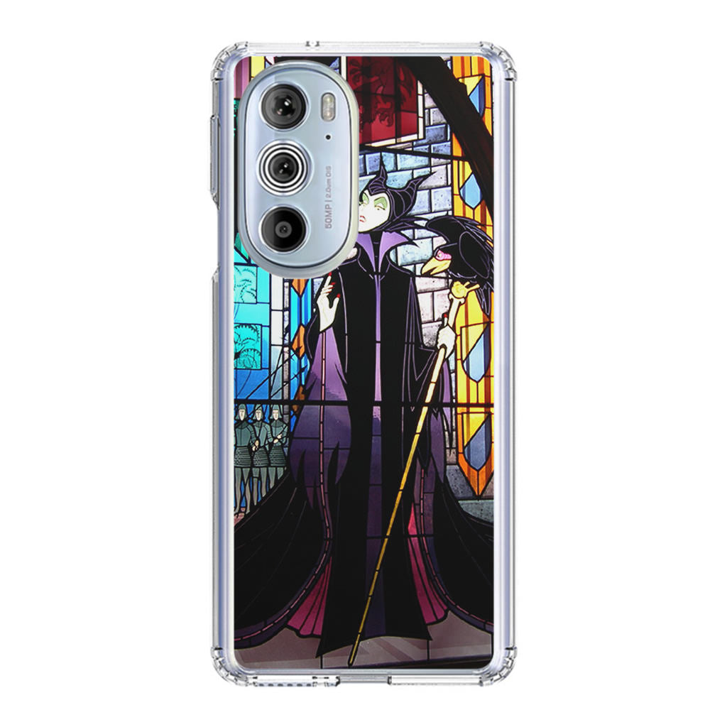 Maleficent Sleeping Beauty Glass Art Motorola Edge Plus 2022 Case