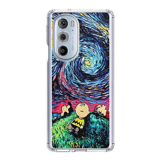 Peanuts At Starry Night Motorola Edge Plus 2022 Case