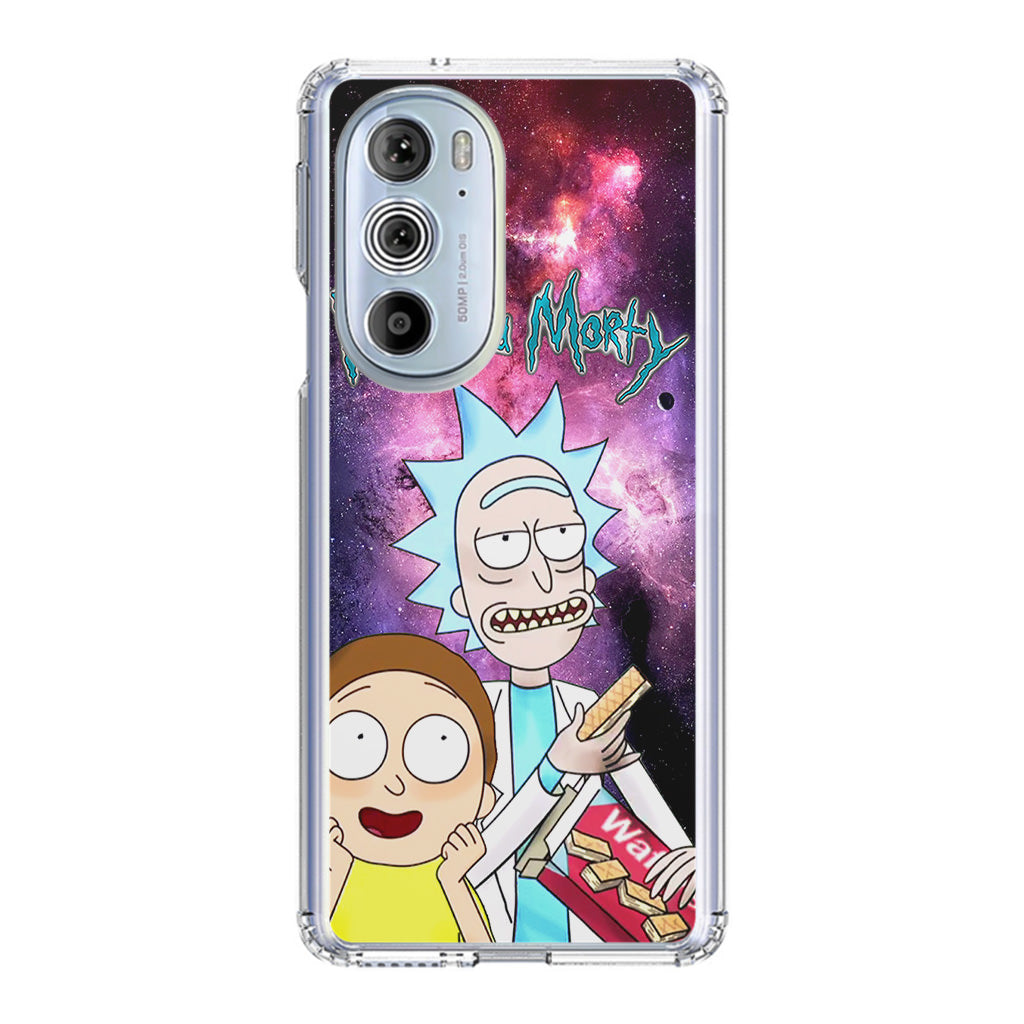 Rick And Morty Nebula Space Motorola Edge Plus 2022 Case