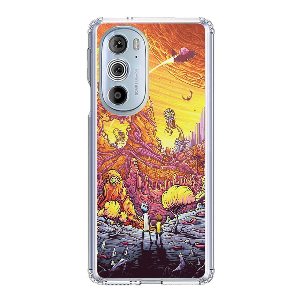 Rick And Morty Alien Planet Motorola Edge Plus 2022 Case